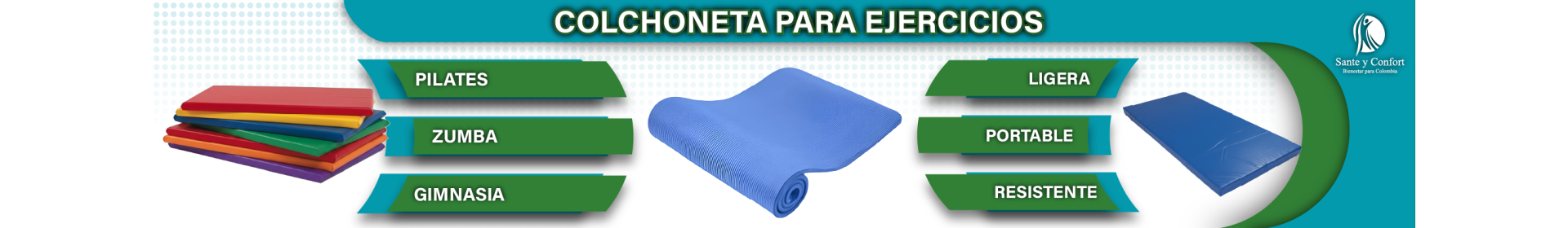 Colchonetas para Ejercicios y Gimnasia Terapéutica | Santé y Confort