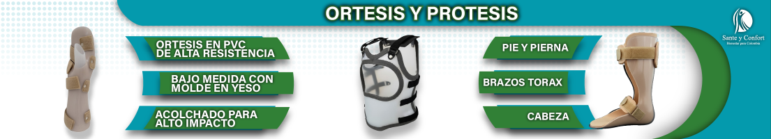 Ortesis y Prótesis en Colombia | Corsés TLSO y Férulas | Santé y Confort