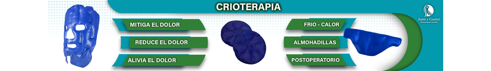 Crioterapia y Compresas Frío-Calor Profesionales | Santé y Confort