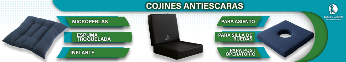 Cojines Antiescaras y para Cóccix | Gel y Aire | Santé y Confort
