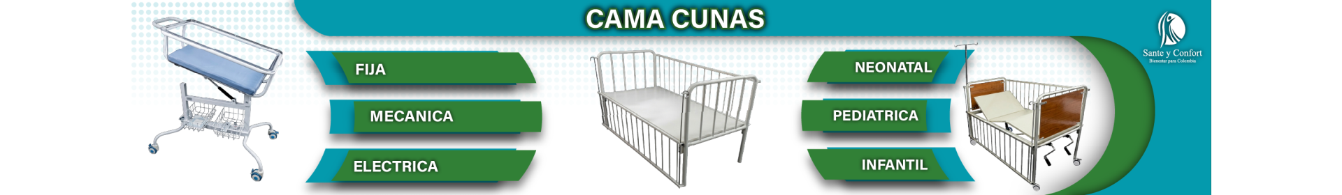 Cama Cunas Hospitalarias y Cunas de Acrílico | Santé y Confort