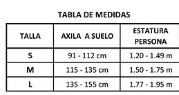 TABLA DE MEDIDAS MULETAS